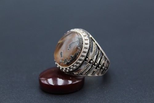 خاتم عقيق يماني مقاس 9.75 انجليزي_ 22 عربي