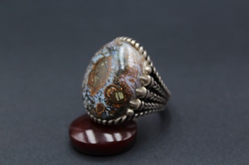 خاتم عقيق يماني داوودي مقاس 9.25 انجليزي _ 21 عربي