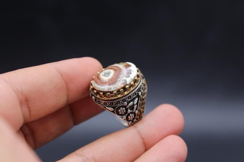 عقيق يماني داوودي عين الذيب مقاس 9.25 انجليزي _ 21...