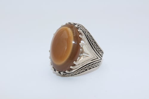 خاتم عقيق يماني سليماني مقاس 10.75 انجليزي_ 24 عرب...