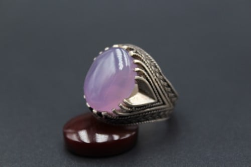 خاتم عقيق يماني مقاس 10.25 انجليزي_ 23.5 عربي