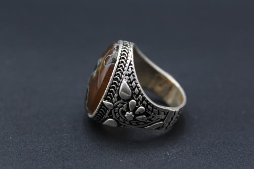 عقيق يماني خرائطي مقاس 8.5 انجليزي _ 19 عربي