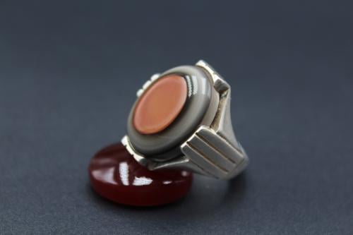 عقيق يماني سليماني مقاس 8.5 انجليزي _ 19 عربي