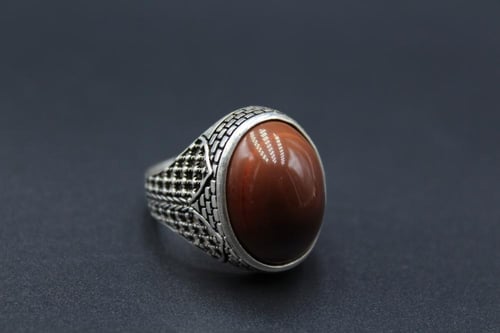 عقيق يماني سليماني مقاس 9 انجليزي _ 20 عربي