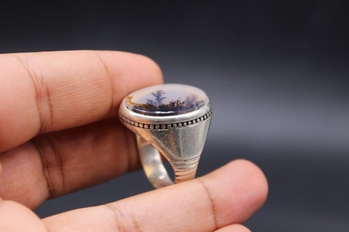 عقيق يماني مشجر مقاس 11.75 انجليزي _ 27 عربي