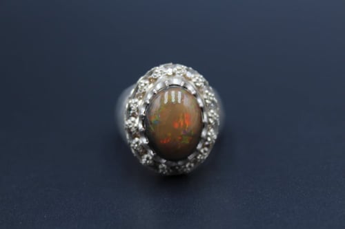 خاتم اوبال اثيوبي مقاس 10 انجليزي _ 23 عربي