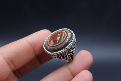 عقيق يماني سليماني مقاس 10 انجليزي _ 22.5 عربي