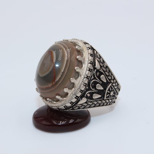 خاتم عقيق يماني سليماني مقاس 9.25انجليزي _ 21 عربي