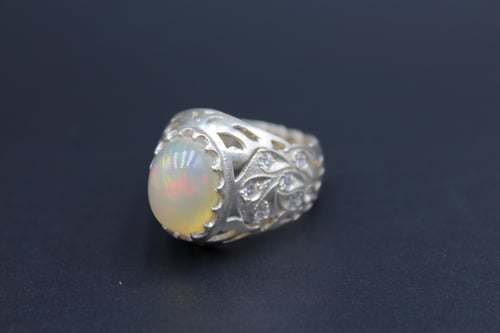 خاتم اوبال اثيوبي مقاس 9.5 انجليزي _ 21 عربي