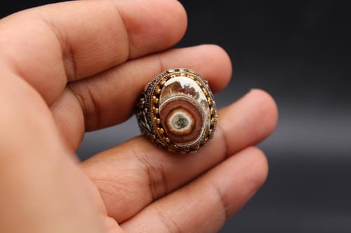 عقيق يماني داوودي عين الذيب مقاس 9.25 انجليزي _ 21...