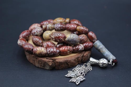 سبحة جزع يماني _ 33 خرزة