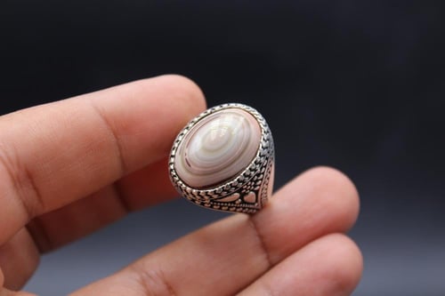 عقيق يماني سليماني مقاس 8.75 انجليزي _ 19 عربي