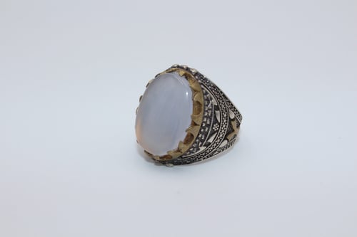 خاتم عقيق يماني مائي مقاس 9 انجليزي_20 عربي