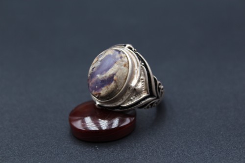 خاتم عقيق يماني طحلبي مقاس 9.25 انجليزي _ 20.5 عرب...