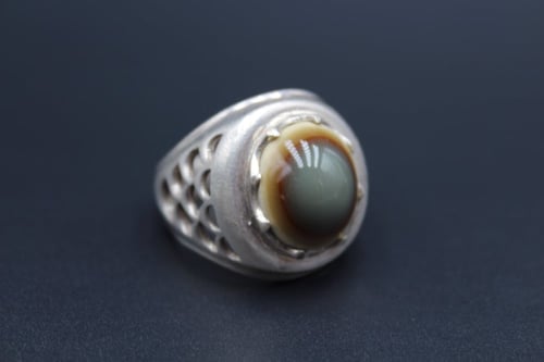 خاتم عقيق يماني سليماني مقاس 11 انجليزي - 25 عريي