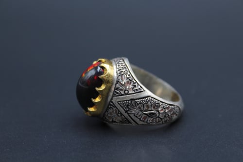 خاتم اوبال اثيوبي مقاس 10 انجليزي _ 23 عربي