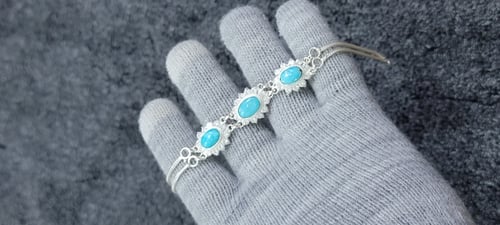 2- اسواره نسائية من الفضة والفيروز