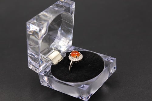 خاتم عقيق مقاس 7 انجليزي _ 15 عربي