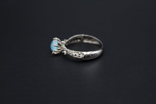 خاتم اوبال اثيوبي مقاس 8 انجليزي _ 17 عربي