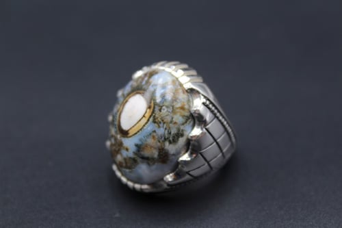 خاتم عقيق يماني داوودي مقاس 9 انجليزي _ 20 عربي