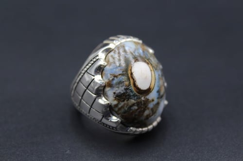 خاتم عقيق يماني داوودي مقاس 9 انجليزي _ 20 عربي