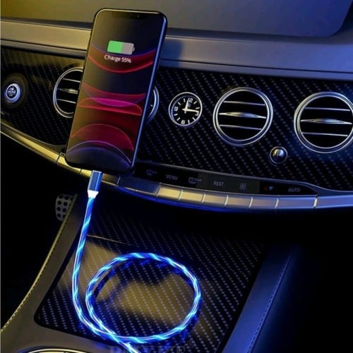 شاحن للجوال LED متوهج type c