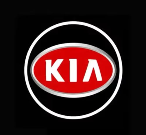 اضاءة ترحيبية بشعار كيا - قطعتين