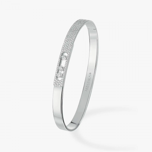 سوارة ميسيكا المقاس النحيف MOVE NOA BANGLE PM PAVÉ