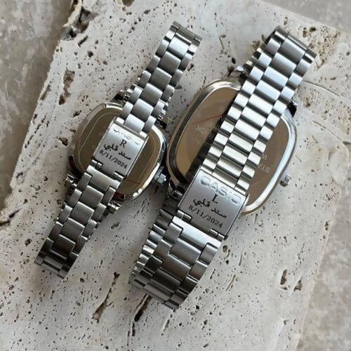 طقم ساعات عقد قران ليزر