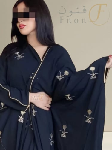 عبايه اليوم الوطني سيفين ونخلة