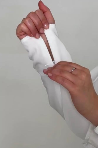 عبايه الحج والعمره اكمام سحاب