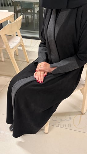 عباية شتوية مخملية عملية وفخمة