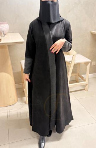 عباية شتوية مخملية عملية وفخمة