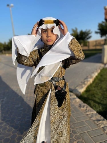 طقم ولادي يوم التأسيس (زي تراثي نجد )
