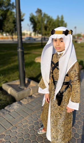 طقم ولادي يوم التأسيس (زي تراثي نجد )