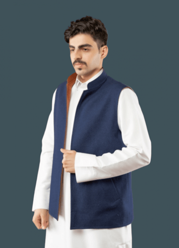 سديري رجالي لون كحلي مع جملي