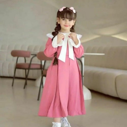 مريول مدرسي ابتدائي ومتوسط وردي