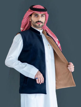 سديري رجالي جوخ بني مع اسود