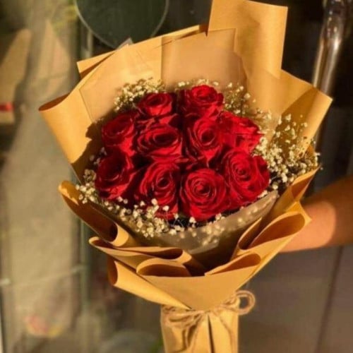 باقة ورد احمر