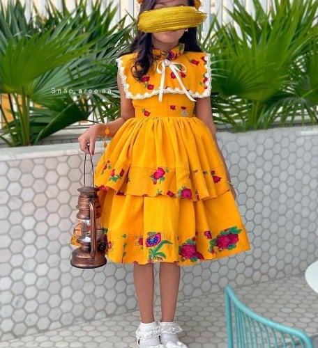 فستان شالكي رمضاني أنيق