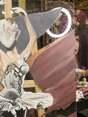 طلب مسبق رسم صورة كبير جدا مقاس 110*165 سم