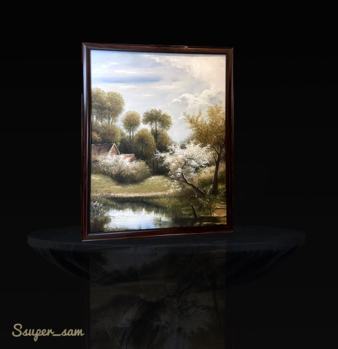 Premuim canvas painting including Frame 120*90 cm