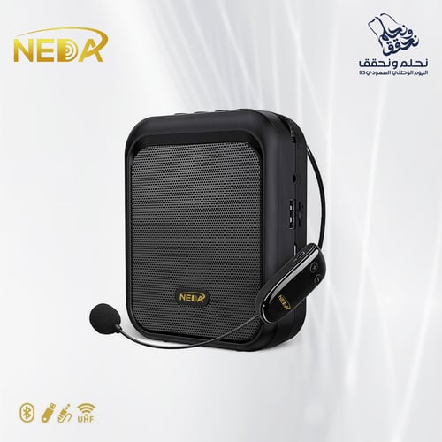 مكبر صوت مع مايك لا سلكي مناسب للمعلمين بقوة 10 وا...