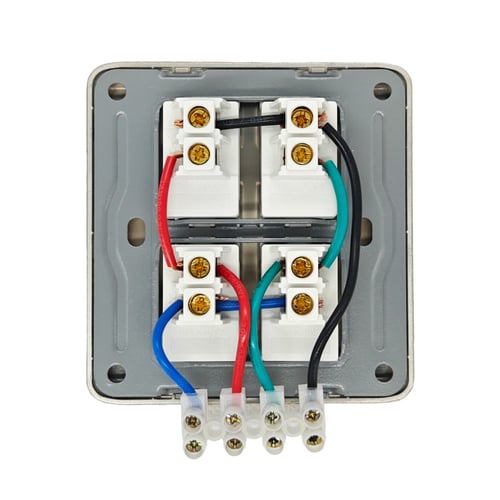 مفتاح طفاية كهربائي مزدوج مع إضاءة NEDA Dual Switc...