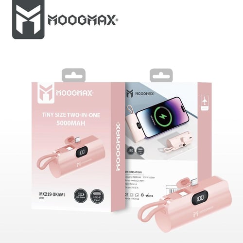 شاحن متنقل صغير الحجم بقوة 5000mAh من MoogMax مزود...