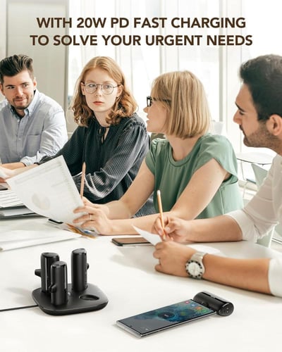 منصة شحن من ACMIC مع اربعة شواحن