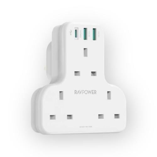 شاحن جداري راف باور بايونير 3 مداخل طاقه ثلاثيه مع...