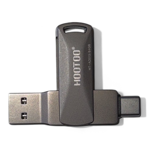 HooToo فلاش USB مزدوج المنافذ – سعة 64GB
