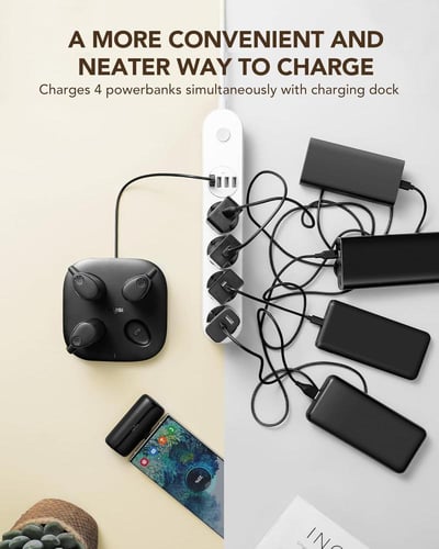 منصة شحن من ACMIC مع اربعة شواحن