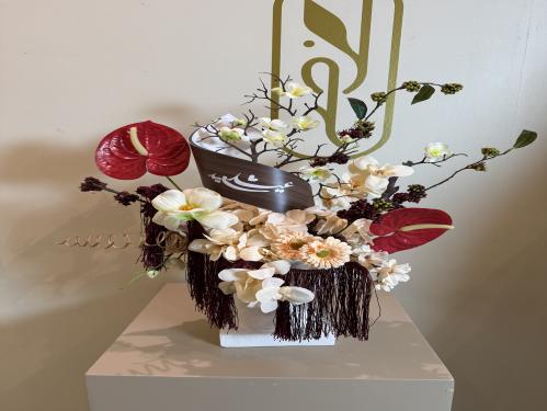 فازة هدب عيد سعيد (ورد صناعي)